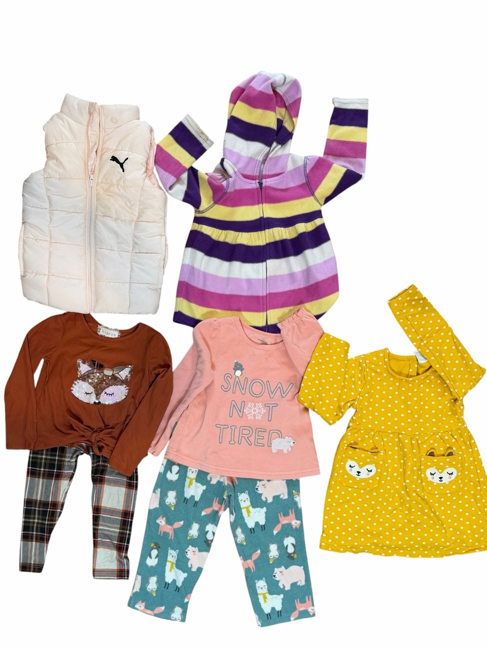 Girls Sizes 3T Lot of 7 Pieces Various Brands